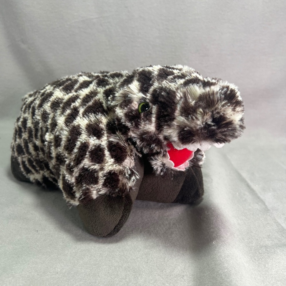 Pillow Pets Pee-Wees Rexy T-Rex Spotted Dinosaur Brown Plush Toy 2010 Vintage
